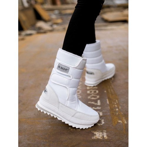 加厚雪地靴女防水防滑保暖冬季戶外棉鞋女保暖鞋高筒棉靴滑雪靴