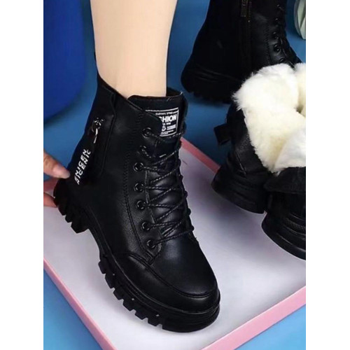 真皮羊毛雪地靴女2024新款冬季加絨加厚棉靴皮毛一體厚底保暖棉鞋