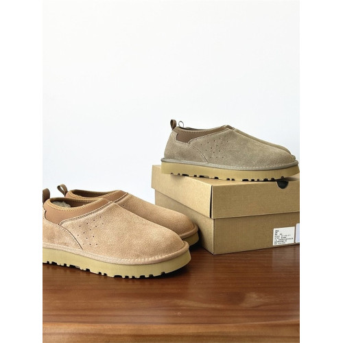 河南桑坡羊皮毛一體真皮純羊毛一腳蹬雪地靴女冬季短筒短靴大棉鞋