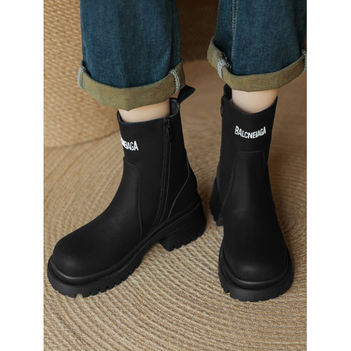 棉鞋女款冬季新款2025年加絨馬丁靴厚底雪地靴真羊皮毛一體短靴子