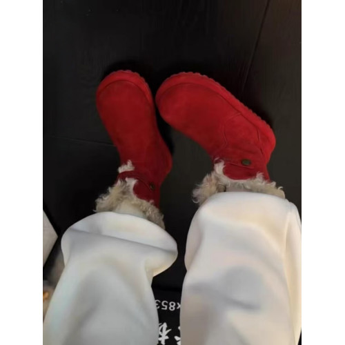 大頭厚底雪地靴女款2025新款冬季馬丁靴兩穿勃肯短靴加絨毛毛棉鞋