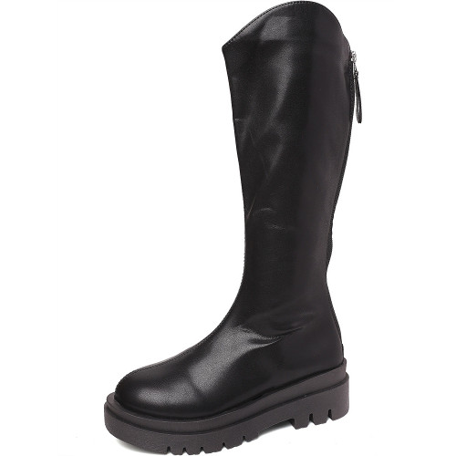 歐美不過膝長高筒靴子女秋冬2025年冬季新款美拉德厚底時裝騎士靴 歐美不過膝長高筒靴子女秋冬2025年冬季新款美拉德厚底時裝騎士靴