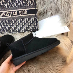 2025年秋冬新款防滑平底mini雪地靴女皮毛一體加絨保暖防水棉鞋
