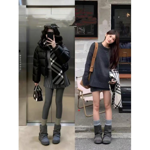 內增高雪地靴女2025新款冬季棉鞋巨好看小馬鈴薯加絨加厚勃肯短靴子