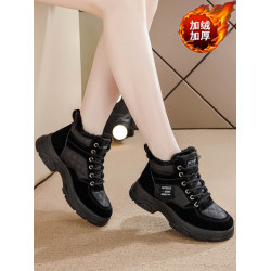 棉鞋女冬季加絨加厚雪地靴2025年新款女鞋防寒保暖運動鞋休閒棉靴