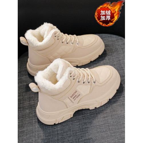 棉鞋女冬季加絨加厚雪地靴2025年新款女鞋防寒保暖運動鞋休閒棉靴