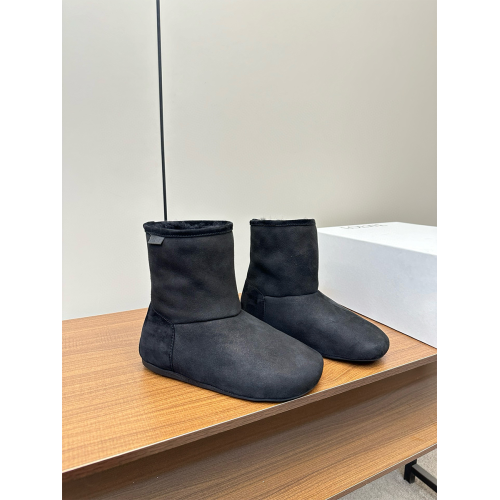 羊毛版~大頭雪地靴加絨保暖短靴女平底毛毛靴子百搭短筒東北棉鞋