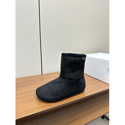 羊毛版~大頭雪地靴加絨保暖短靴女平底毛毛靴子百搭短筒東北棉鞋