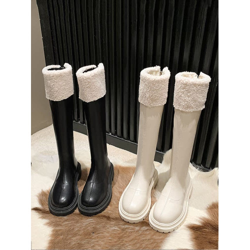 長筒雪地靴女2026年新款秋冬季加絨保暖厚底百搭中筒棉靴高筒棉鞋 長筒雪地靴女2026年新款秋冬季加絨保暖厚底百搭中筒棉靴高筒棉鞋