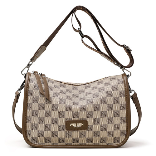 今年流行洋氣女包2026新款網紅真皮腰包時尚寬帶軟塌單肩斜後後背包小