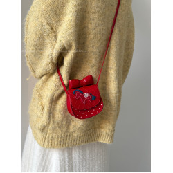 2026新年爆款女生卡通蝴蝶結小馬新年紅包馬鞍包可愛喜慶斜後後背包包