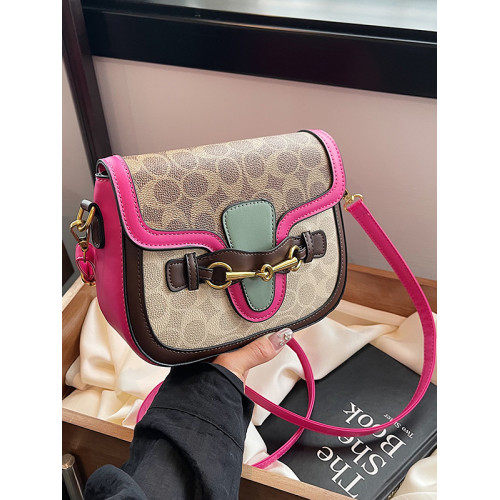 小包包女2026新款時尚復古高級感寬肩帶馬鞍包小衆設計單肩斜後後背包