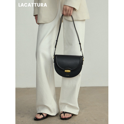 牛皮馬鞍包包女2026春夏新款小衆質感單肩包時尚百搭腋下包斜後後背包