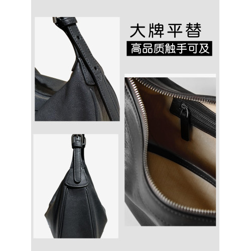 植鞣極簡HOBBO羊皮腋下月牙包2025新款單肩斜背真皮小衆百搭通勤 植鞣極簡HOBBO羊皮腋下月牙包2025新款單肩斜背真皮小衆百搭通勤