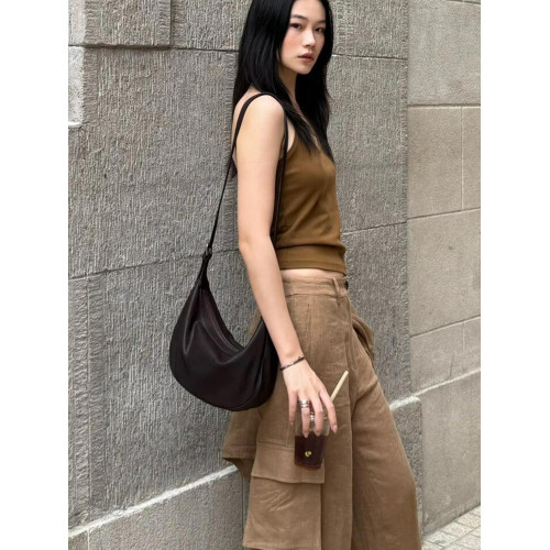 植鞣極簡HOBBO羊皮腋下月牙包2025新款單肩斜背真皮小衆百搭通勤 植鞣極簡HOBBO羊皮腋下月牙包2025新款單肩斜背真皮小衆百搭通勤