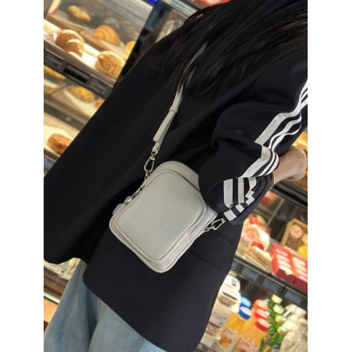 2025新款軟皮斜後後背包百搭單肩女包迷你女士小包牛皮竪款手機包包女