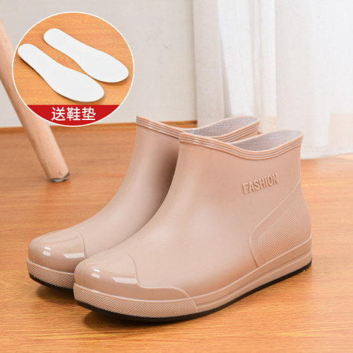 雨鞋女款防滑防水耐磨新款雨靴廚房工作膠鞋時尚女士成人短筒水鞋