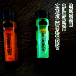 戶外應急口袋迷你露營帳篷燈夾帽小夜燈5050照明燈可攜式長續航手電