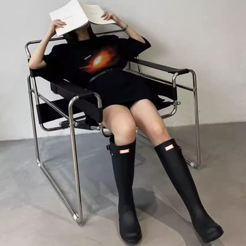 易夢玲同款雨靴女2025高筒惠靈頓雨鞋防滑水鞋網紅成人外穿