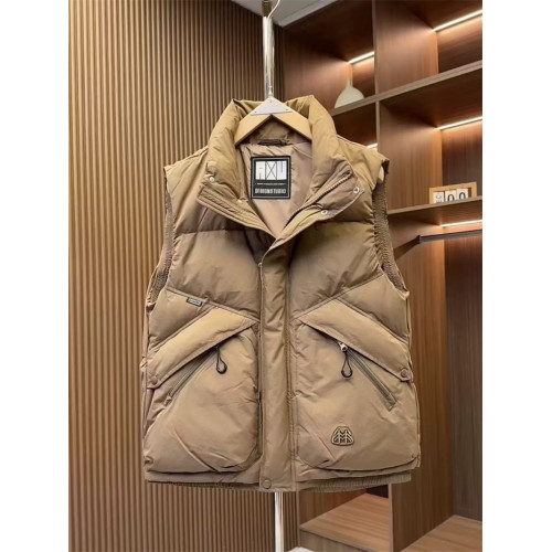 工裝立領加厚羽絨馬甲男士冬季潮流百搭拉鍊口袋休閒保暖坎肩外套