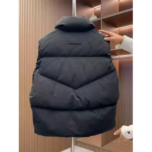 工裝立領加厚羽絨馬甲男士冬季潮流百搭拉鍊口袋休閒保暖坎肩外套