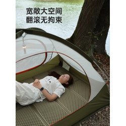 原始人徒步帳篷戶外野營過夜防暴雨專業登山戶外輕量鋁桿折曡可攜式
