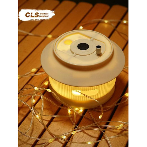 戶外露營卷尺燈20米燈串野營天幕帳篷氛圍燈派對陽台LED裝飾燈