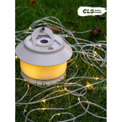 戶外露營卷尺燈20米燈串野營天幕帳篷氛圍燈派對陽台LED裝飾燈