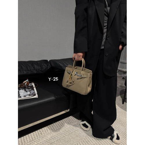 高級感荔枝紋托特包女2025新款手提通勤包百搭鉑金包單肩斜後後背包