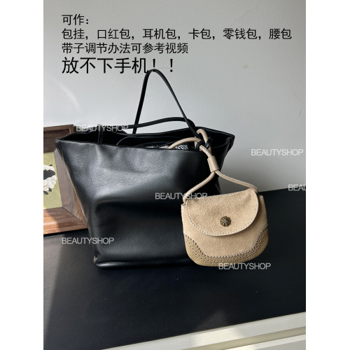 磨砂頭層牛皮卡包口紅包耳機包秋冬新復古簡約時尚斜背迷你小廢包