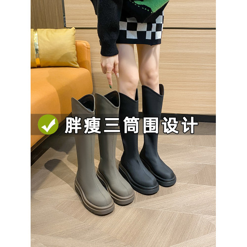 長筒靴女2026新款秋冬季加絨胖mm粗腿大筒圍馬丁靴高筒騎士靴長靴 長筒靴女2026新款秋冬季加絨胖mm粗腿大筒圍馬丁靴高筒騎士靴長靴