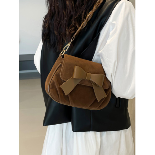 高級質感復古休閒馬鞍包女秋冬2026新款小方包時尚百搭單肩斜後後背包