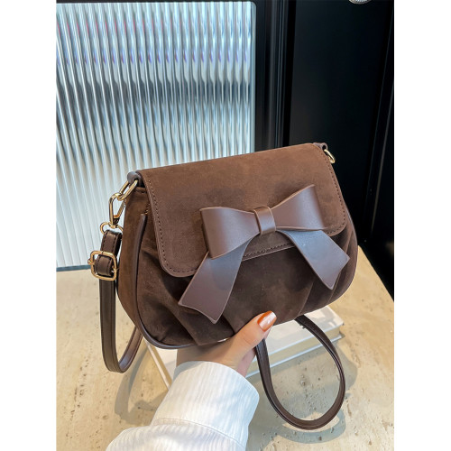 高級質感復古休閒馬鞍包女秋冬2026新款小方包時尚百搭單肩斜後後背包