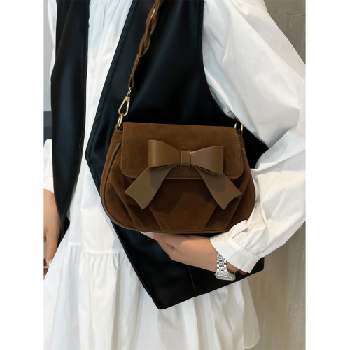 高級質感復古休閒馬鞍包女秋冬2026新款小方包時尚百搭單肩斜後後背包