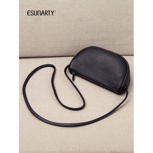 軟皮小包包女斜背2026年新款潮時尚百搭真皮馬鞍包女秋迷你單肩包