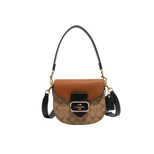 CHERTES&KATHL2025新款輕奢馬鞍包包女高級感半圓包單肩斜背小包