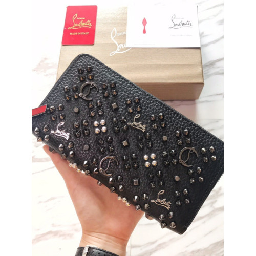 新款CL錢包鉚釘真皮長款男士錢包日韓女士休閒潮流頭層牛皮手拿包