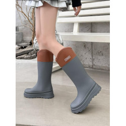 日系高筒雨鞋女款時尚外穿防滑防水耐磨膠鞋趕海廚房長筒軟底雨靴