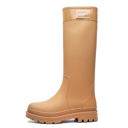 高筒雨鞋女款成人2026新款時尚雨靴防滑防水戶外水鞋厚底長筒膠鞋