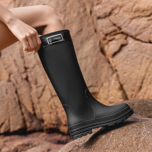高筒雨鞋女款成人2026新款時尚雨靴防滑防水戶外水鞋厚底長筒膠鞋