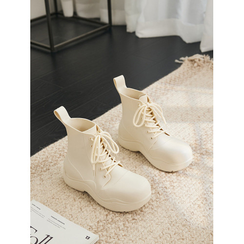 綁帶雨鞋女款防水防滑增高水鞋時尚款外穿2025新款雨靴成人防水鞋