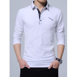 秋冬季長袖t恤男加絨加厚繙領加肥大號碼帶毛打底衫內搭小衫純棉T