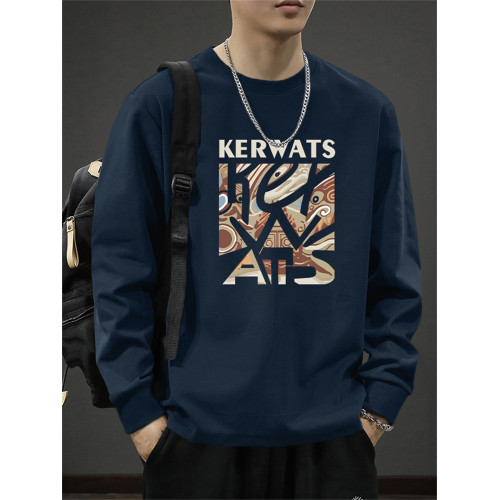 2026新款260克純棉長袖t恤男士春秋季圓領百搭衛衣潮牌寬鬆打底衫 2026新款260克純棉長袖t恤男士春秋季圓領百搭衛衣潮牌寬鬆打底衫