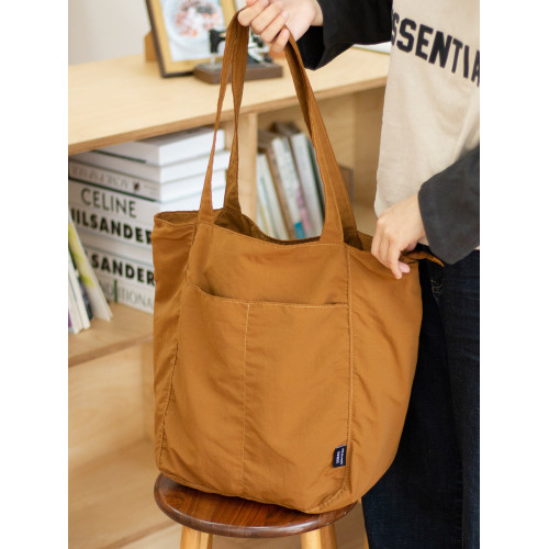 sobag日系防水尼龍休閒單肩布包女設計感小衆大容量通勤托特大包