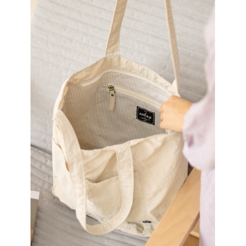 sobag日系防水尼龍休閒單肩布包女設計感小衆大容量通勤托特大包