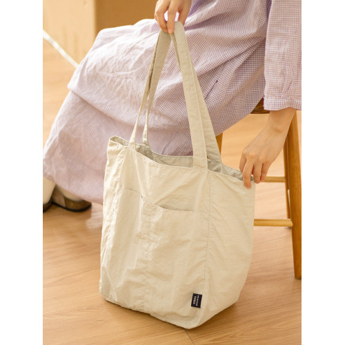 sobag日系防水尼龍休閒單肩布包女設計感小衆大容量通勤托特大包