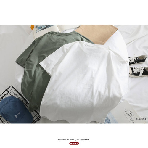 純棉港風復古ulzzang韓版t恤男短袖夏季bf風學生情侶上衣服潮男女