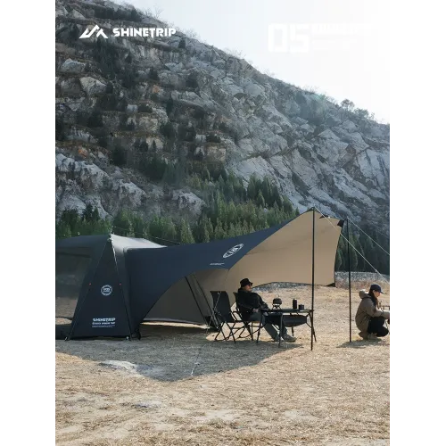 山趣戶外穹頂天幕帳篷一體全自動速開防曬防雨公園野外露營可攜式