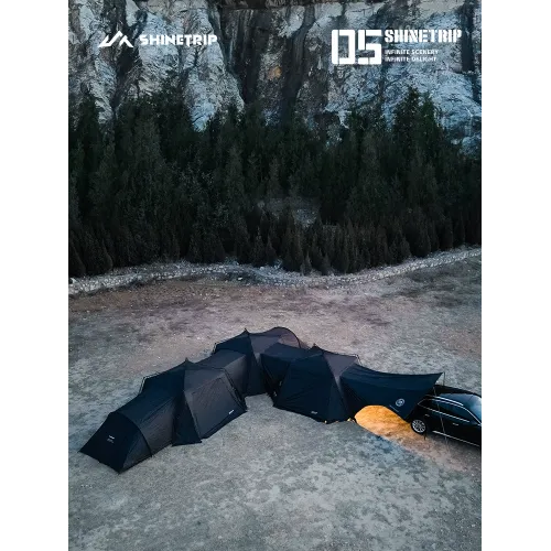 山趣戶外穹頂天幕帳篷一體全自動速開防曬防雨公園野外露營可攜式