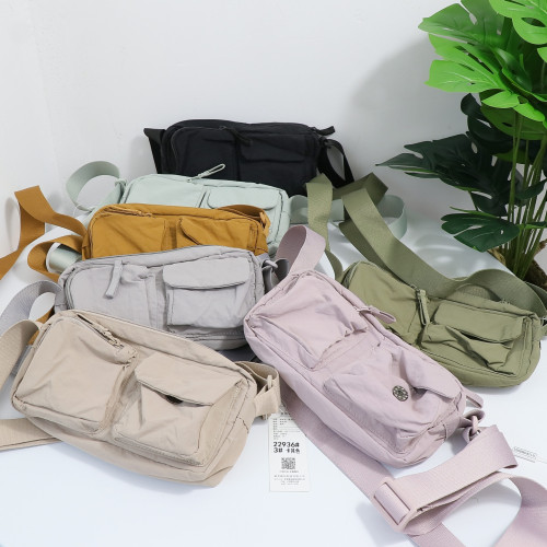 日系時尚休閒輕便多口袋單肩斜背尼龍小包男女同款手機牛津布包 日系時尚休閒輕便多口袋單肩斜背尼龍小包男女同款手機牛津布包